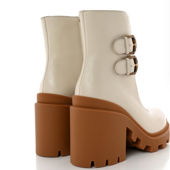 Gucci Trip Crystal Buckle Booties - Picture 4 of 10